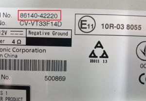 Toyota - RAV 4 4de gen vanaf 2013 Navigatietoestel reparatie